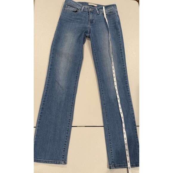 Levis 712 Slim Jeans Womens 28 Straight Leg Stretch Travel Mid Rise Light Wash - Picture 5 of 7
